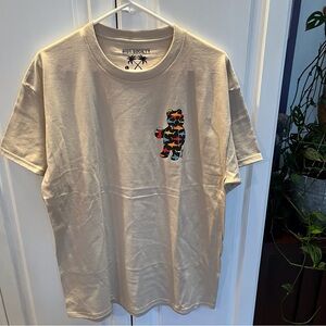 Riot Society Teddy Bear with Sharks and Solo Cup Mens Tee L New